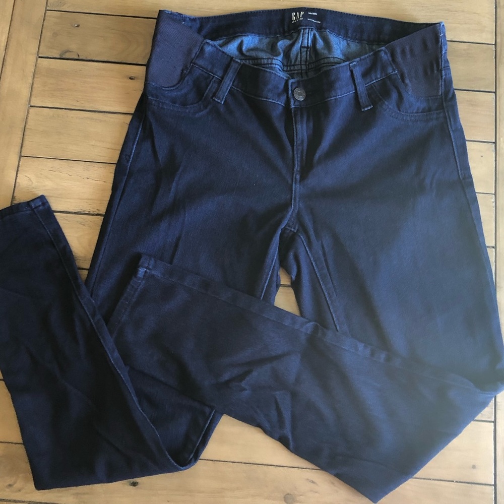 GAP Maternity Inset Panel Knit Ankle Jeggings